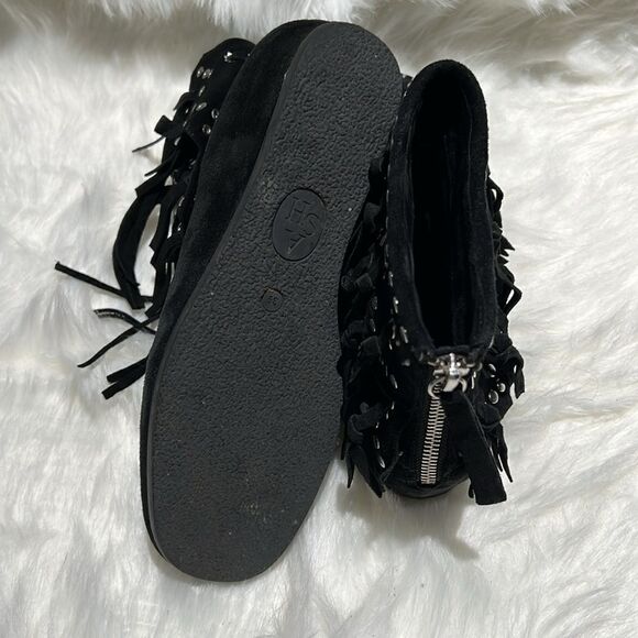 ASH Spirit Studded Suede Fringe Ankle Boots Size 39/8-8.5. B66 - Picture 9 of 10